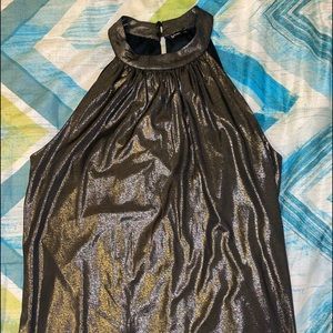 PARTY TOP SIZE 12/14 L GOLD/SILVER REFLECTIONS